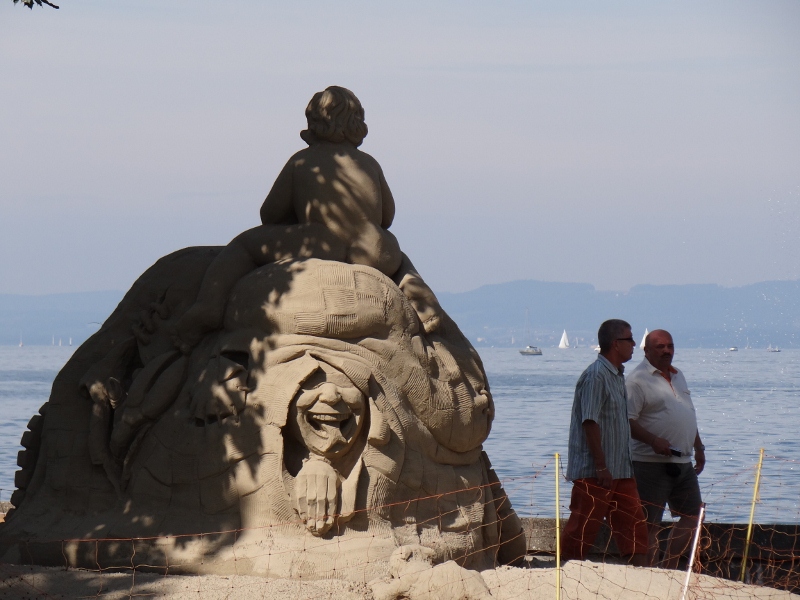 Sandskulptur in Rohrschach Bodensee